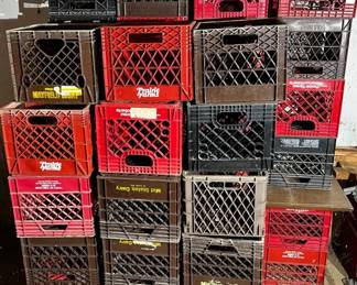Bulk Lot of Milk Crates