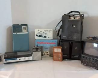 Vintage Radios, Speakers and Tape Players