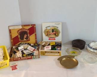 Novelty Matches, Ash Trays, Lighters