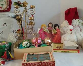 Vintage Christmas Decor Mystery Lot