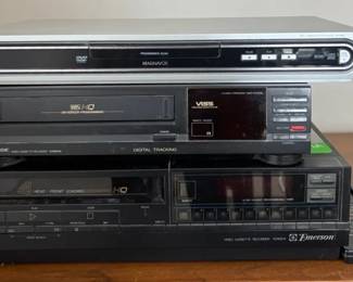 Magnavox DVD CD Player, Emerson VCR964N, Emerson VCR951A