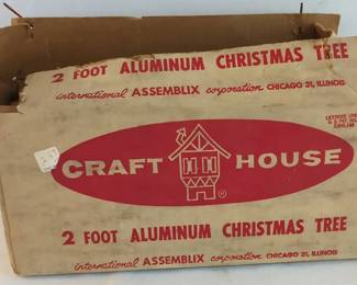 Vintage 2 Ft Aluminum Christmas Tree