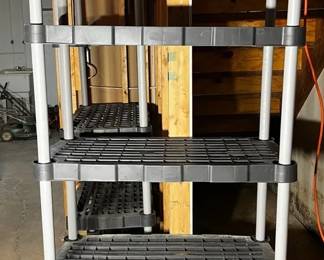 Rubbermaid Plastic Shelving Units