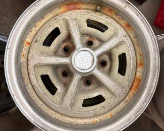 Vintage 14 Steel Wheel With Caps