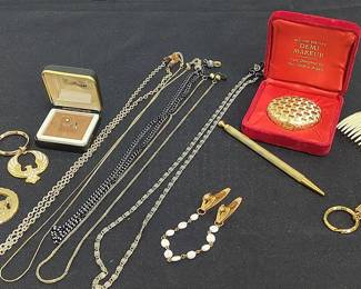 Vintage Makeup Compact, Eyeglass Chains, And More
