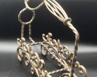 Wrought Iron Wine Caddy