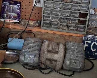 vintage drive-in theatre speakers, 