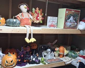 Halloween and Christmas decorations