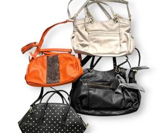 4 Faux Leather Purses