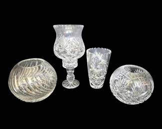 Crystal Candle Holder, Rose Bowls,  Vase