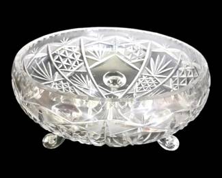 Crystal Footed Bowl