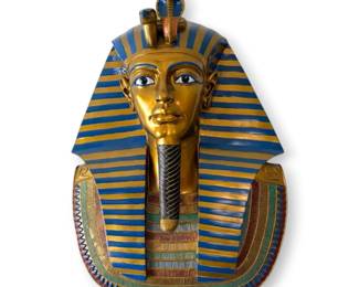 Egyptian King Tut Head Wall Plaque