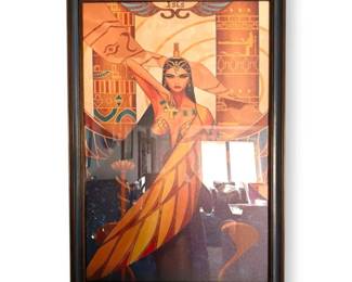 Framed Canvas Print of Egyptian Goddess Isis