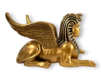 Golden Egyptian Sphinx Decor HEAVY