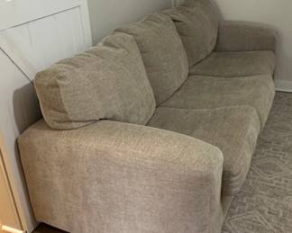 Light Beige Fabric Sleeper Sofa
