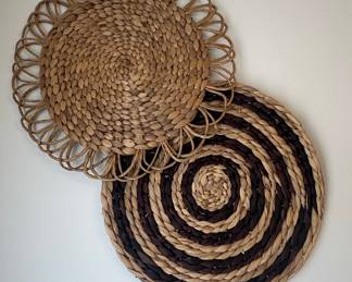 Woven Seagrass and Jute Wall Decor Set