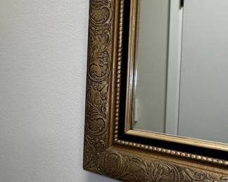 Ornate Gilt Wood Framed Wall Mirror