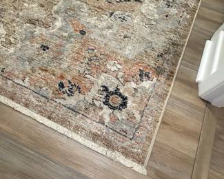 Distressed Oriental Style Area Rug