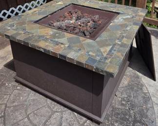 Endless Summer Slate Tile Propane Fire Pit