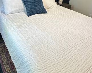 White Blanket and Pillows