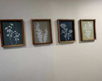 Botanical Illustration Framed Art Set