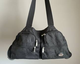 Rockland Black Nylon Sling Bag