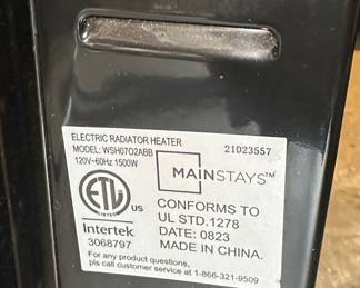 Mainstays Electric Radiator Heater