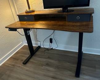 Adjustable Height Standing Desk with Drawer