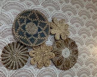 Woven Wall Baskets Set