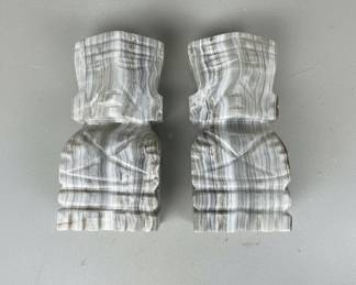 Pair of Carved Pedestals/Stands - Mayan Style