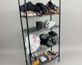 Black 5-Tier Wire Shelving Unit
