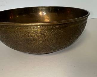 Engraved Brass Bowl Style
