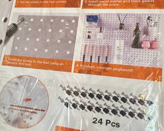 Pegboard Wall Organizer Kit