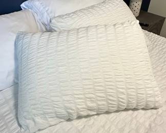 White Blanket and Pillows