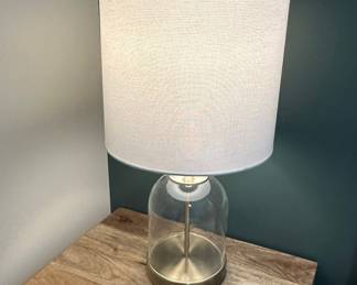 Modern Farmhouse Style Table Lamp with USB Port