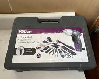 Hyper Tough 44-Piece Tool Kit with 4.8V Cordless Screwdriver