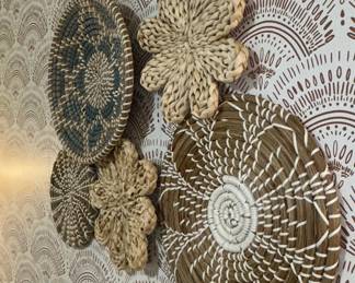 Woven Wall Baskets Set
