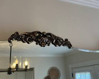 Ornate Giltwood Serpentine Mirror