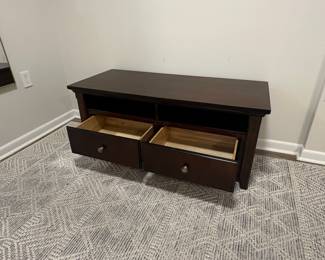 Dark Brown Media Console Table