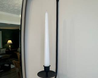 Black Metal Taper Candle Sconce