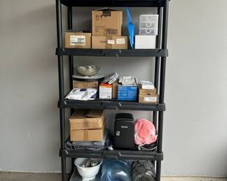 Black Plastic Shelving Unit