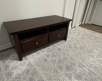 Dark Brown Media Console Table