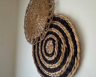 Woven Seagrass and Jute Wall Decor Set