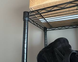 Black 5-Tier Wire Shelving Unit