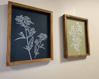 Botanical Illustration Framed Art Set