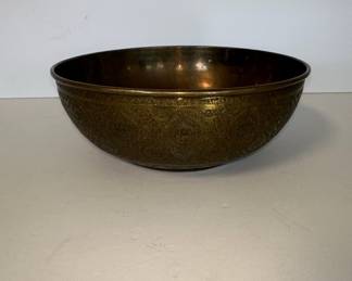 Engraved Brass Bowl Style