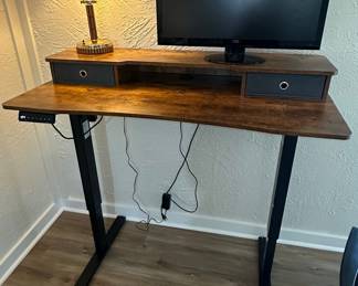 Adjustable Height Standing Desk with Drawer