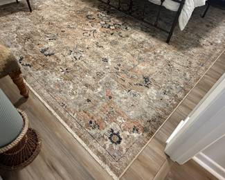 Distressed Oriental Style Area Rug