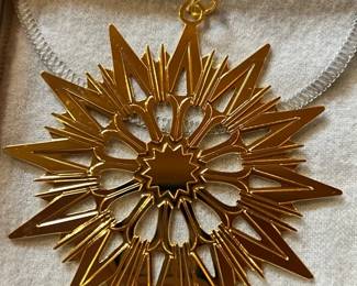 2002 M Star Christmas Ornament