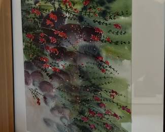 Susan Hildreth Watercolor Garden Scene